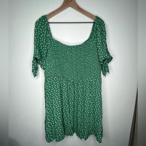 American Eagle green floral dress